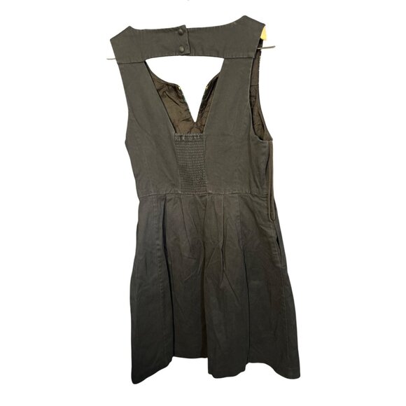 Anthropologie Moulinette Soeurs Embroidered Black Dress Size 4 Sleeveless Cutout - Picture 6 of 6